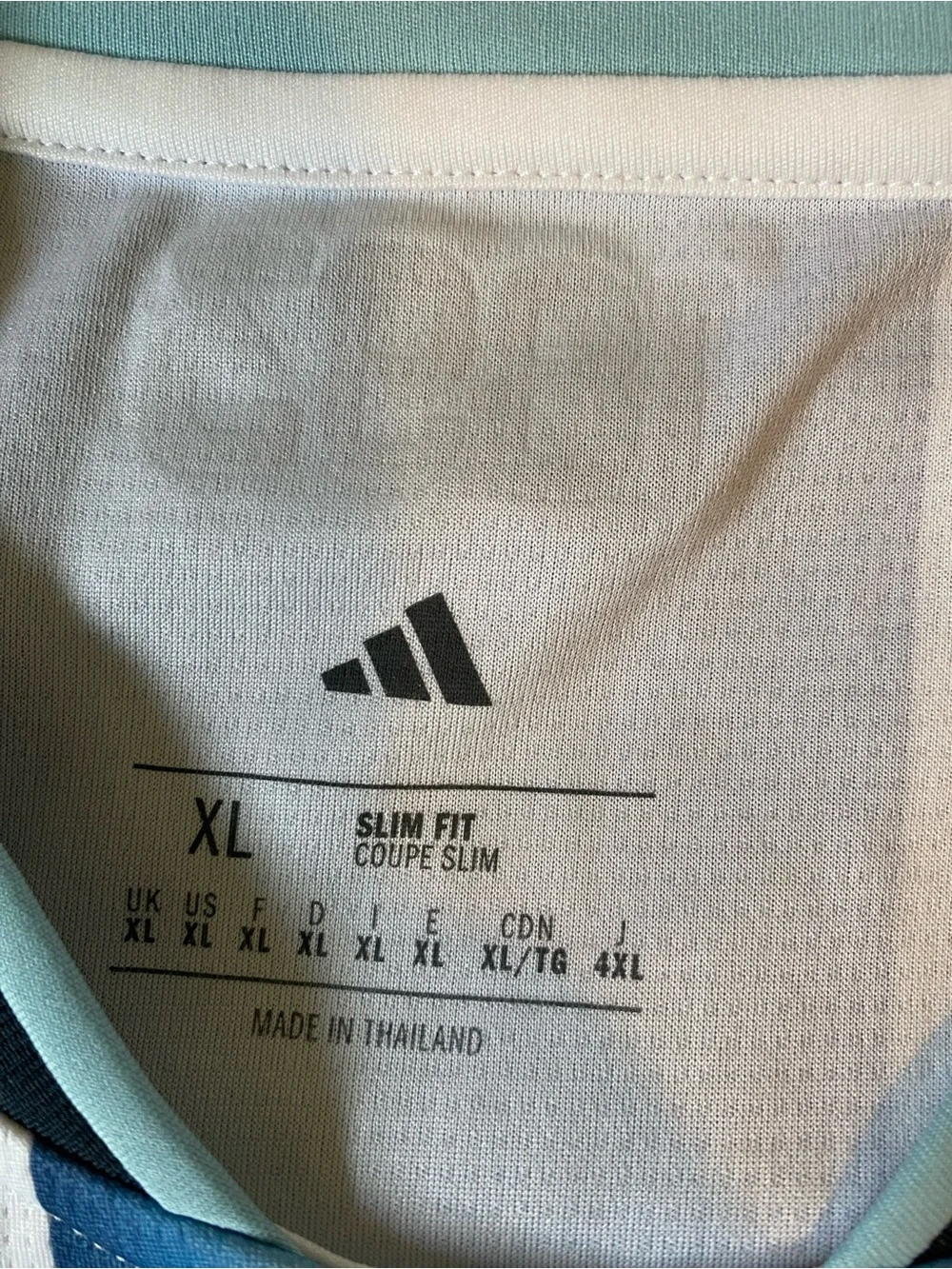 Adidas Argentina 26 Home Jersey Mens Size XL New